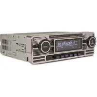 Caliber Auto Radio avec Bluetooth - 1 DIN - USB - 18 canaux de caractéristiques - look rétro (RMD120BT)