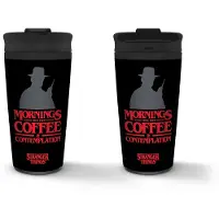 Pyramide Mug de voyage en métal Stranger Things Coffee And Contemplation