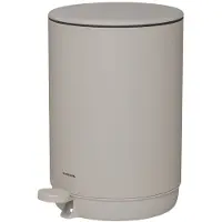 Sealskin Pédale Mind, 5 litres, modèle autonome, couleur « greige », Poubelle, Beige