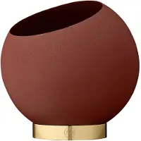 AYTM Globe Pot de Fleurs Ø17 cm | Ginger Bread | Gold