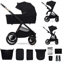 Kinderkraft Poussette combinée Nea 2 2in1 Midnigth Noir