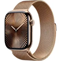 Apple Watch Series 10 4G 42 mm Titane Or Bracelet Milanais