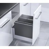 Hailo Collecteur de déchets 3631491 XL Inset 450 18/18 Triple-XL 2x 18 litres