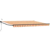vidaXL Store électrique rétractable multicolore 4 x 2 m