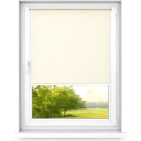 Time4blinds , Mini store, sans perçage, 1300x1400mm, Crème Claire, côté Droit