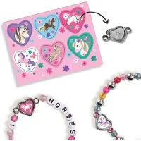 SES Creative Bijoux pour enfants - J'aime les chevaux - Atelier de bijoux - Jaune - Multicolore - à partir de 5 ans