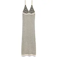 Vero Moda Robes en maille 'VMJanice' beige clair / noir
