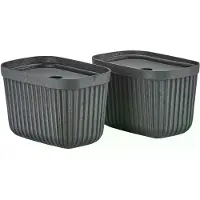 Zone Denmark Boîte de rangement Pulp Black (lot de 2) 23x15 cm