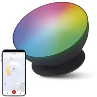 Emos Éclairage d'ambiance LED intelligent avec app, luminosité max. 330 lm, RGB/CCT, compatible avec les assistants vocaux, câble d'alimentation 1,5m inclus, noir, ZCW11BR