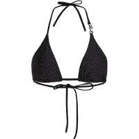 Karl Lagerfeld Hauts de bikini ' Triangel-Bikinitop mit Strasssteinen ' noir