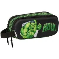 Marvel Etui double multi-usages Hulk noir vert 21 x 8 x 6 cm 3D