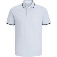 Jack & Jones T-Shirt 'JJEPaulos' bleu pastel / bleu foncé / blanc
