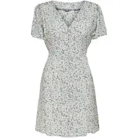 ONLY Robe 'ONLEvida' menthe / vert foncé / rouge cerise / blanc