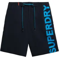 Superdry pour homme. M3010238A Maillot de bain classique marine (S), Beachwear, Polister recyclé, Durable