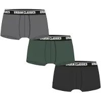 Urban Classics Boxers gris clair / vert foncé / noir / blanc