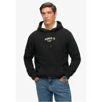 Superdry Homme Sweat à Capuche Ample Tattoo Flash Black Taille: L