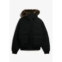 Superdry Homme Doudoune Bomber à Capuche Everest Black Taille: L