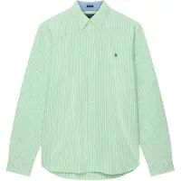 Superdry pour homme. M4011100A Chemise Preppy Oxford verte (S), Casuel, Coton, Classique, Manche longue