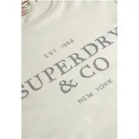 Superdry T-shirt crème / gris