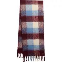 Superdry Écharpe bleu clair / rouge foncé / blanc cassé