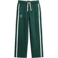 Superdry Pantalon 'Athletic Fives' émeraude / blanc