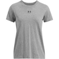 Under Armour T-shirt fonctionnel 'Rival Core' gris chiné / noir