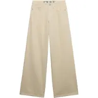 Superdry Femme Pantalon Baggy Taille Moyenne Cream Taille: 28/32
