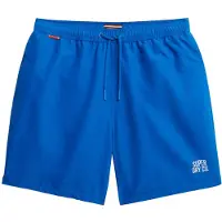 Superdry pour homme. M3010256A Maillot de bain essentiel bleu (S), Beachwear, Polister recyclé, Durable