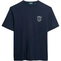 Superdry T-Shirt marine / blanc