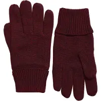 Superdry Homme Coton Logo Brodé Gants, Bourgogne