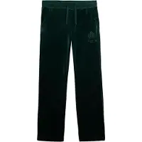 Superdry pour femme. W7011223A Jogger Country Club Velour vert Jogger Trouser (L), Casuel, Polyester