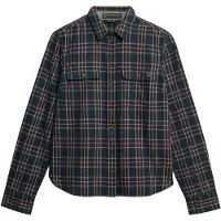 Superdry Chemisier marine / vert foncé / bourgogne / blanc