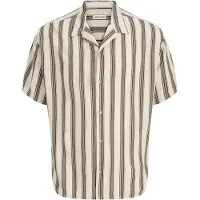 Jack & Jones Chemise 'JJEJeff' crème / marron / noir