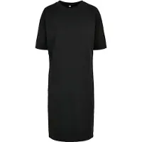 Build Your Brand Ladies Organic Oversized Slit Tee Dress Noir - Build Your Brand BY181 - Taille XL