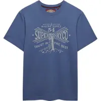 Superdry T-Shirt gentiane / gris clair