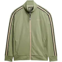 Superdry Veste de survêtement 'Tech Cult' beige clair / kaki / noir