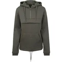 Build Your Brand Sweat Pull Over Hoodie Vert 3XL Femme