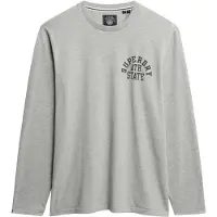Superdry Athletic Ess Long Sleeve T-shirt Gris S Homme