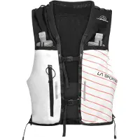 La Sportiva Gilet Ultra Trail 10 L, modèle 79N, couleur 000322 Blanc/Tomate cerise, taille L,