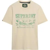 Superdry T-Shirt 'Retro Outdoor' sable / vert