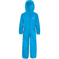 Trespass Button - Combinaison de pluie unie pour enfant Bleu
