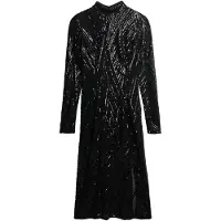 Superdry pour femme. W8012034A Robe ouverte noire (M), Fête, Polyester, Manche longue