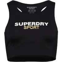 Superdry pour femme. WS311591A Soutien-gorge Core Active noir (S), Sport, Multisport, Polister recyclé, Durable