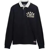 Superdry pour homme. M2014011A Polo vintage Athletic marine (M), Casuel, Coton, Manche longue