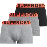 Superdry M3110450b Trunk Boxers 3 Units Noir,Gris XL Homme