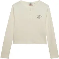 Superdry Athletic Essential Button Down Long Sleeve T-shirt Beige M Femme