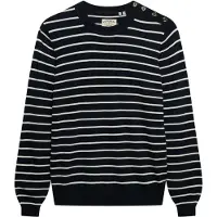 Superdry pour femme. W6110707A Pull essentiel marine (XS), Casuel, Viscose