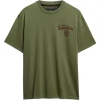 Superdry T-Shirt 'Tokyo Narrative' olive / rouge foncé
