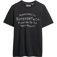 Superdry T-Shirt noir / blanc