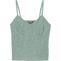 Superdry Cotton Cami Sleeveless Top Vert L Femme